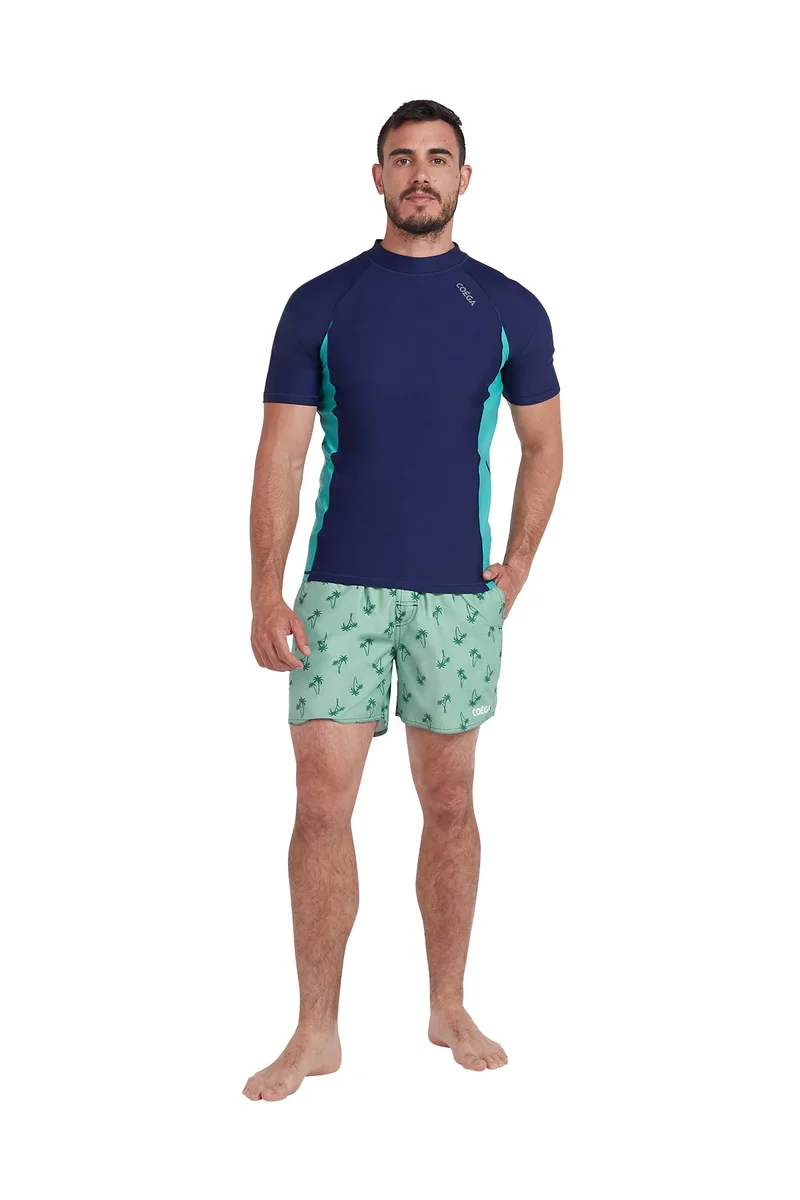 Coega Sunwear  COEGA  Mens Mens Boardshorts - Navy Spring Palms for Men | Best Price UAE